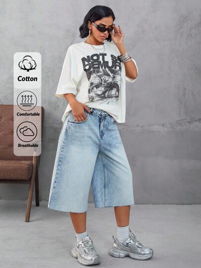 EURMUSE WOMEN LOW WAIST STRAIGHT CUT RAW EDGE SHORT Women S Outfits Work Outfits For Women Woman S Summer Clothes Women S Clothes Women Jeans Tall Women Summer Sets Women S Summer Shirts