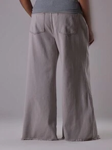 MUSERA Plus Size Jeans Summer - Grey - View 4