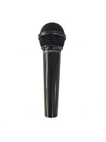 Microphone Prop - Fake Simulation Microphone Model For Home Bar Decor, Party Supplies, Photography Props, Karaoke Ornaments, Stage Decorations, Wedding & Birthday Party Favors, DJ Accessories, Shiny Mic Toy - Black - View 9