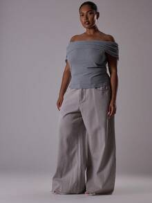 MUSERA Plus Size Jeans Summer - Grey - View 5