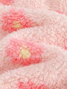 Cozy Pixies 女婴碎花印花保暖连帽长袖连体衣 - 彩色 - 查看 4