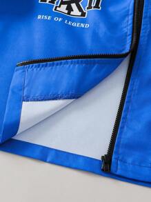 PAVTROS 男孩摩托车夹克，街头时尚，酷小子，秋季，父子搭配，兄弟姐妹搭配 - 彩色 - 查看 6