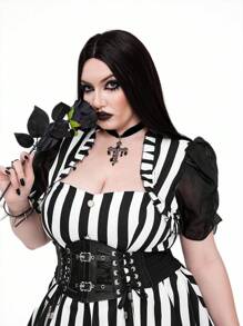 Whyspr 哥特朋克万圣节大码连衣裙