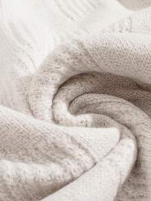 EURMUSE Men Rib Knit Turtle Neck FW Fashion Regular Sweater - Beige - View 7