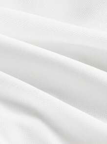 Maija Blusa corta de mujer de manga corta con cuello cuadrado y bajo asimétrico, color blanco - Blanco - Ver 6