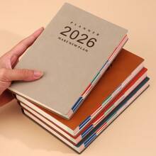 SHEIN 2026 A5 Grand Standard Plan Calendar Planning ,Comes With Stickers,High Quality PU Leather (January December) Daily, Weekly, And Monthly Agendas, 100g Of Paper, 365 Day To-Do List, Planner's Selection, Perfect Gift!, School Supplies,Back To School - A5 - View 15