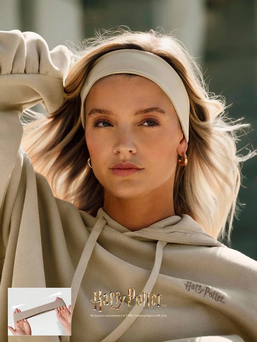 GLOWMODE X Harry Potter FeatherFit™ Weiches, dehnbares, schweißableitendes Grafik-Logo-Trainings-Stirnband für Fitnessstudio, Training und tägliche Aktivitäten