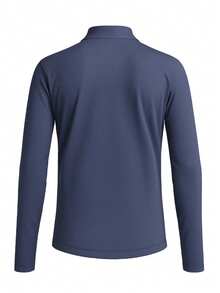 Nike Pacer Dri-Fit 1/2-Zip - Long Sleeves T-Shirt - Navy Blue - View 2