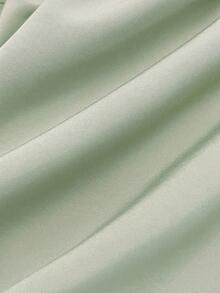 1 Stück Mädchen Farbblock Gepolsterte Jacke, Fleece Futter, Kapuze, Kunstfell Kragen, Reißverschluss, Taille, große Taschen, Winter