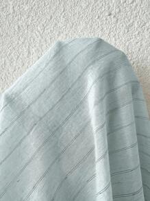 INAWLY 女士休闲条纹刺绣防晒衬衫，夏季 - 淺藍色 - 查看 4