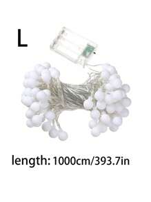 1 件球形装饰 LED 灯串，简约塑料装饰 LED 灯串，适合室内和室外母亲节毕业典礼