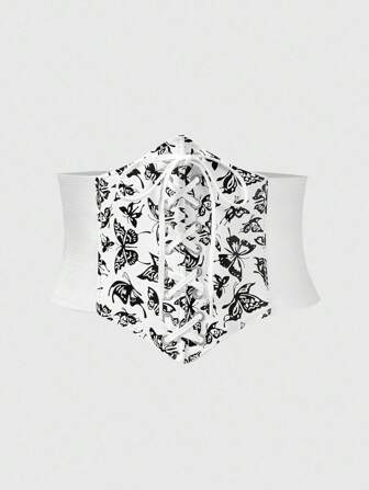 Fairycore 1 Stück Gothic Stil schwarzer Schmetterling Taillenmieder, Halloween