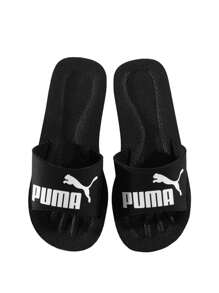Puma Purecat Summer Fashion Open Toe Minimalist Design Slip-On Sandals - Black White - View 3