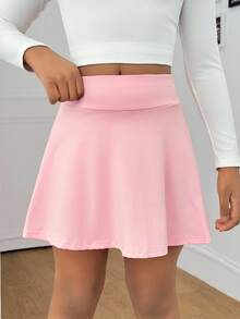 Girls' Casual Versatile Sports & Ballet Dance Leggings Skirt Fall Winter