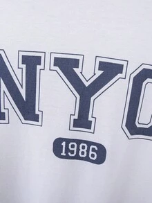 SHEIN 2pcs/Set Teen Boys' Casual Short Sleeve T-Shirt And Shorts Set, Street Punk Rock Style For Daily Wear, Party, Music Festival, Suitable For Spring/Summer