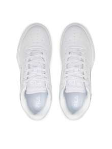 FILA Classic Comfortable Casual Fashionable Solid Color Lace-Up Sneakers - White - View 5