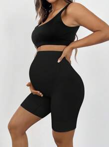 SHEIN 秋季服装，秋季服装，孕妇装 秋季服装 孕妇装 优质孕妇塑身衣，高腰中大腿孕妇内衣 防止擦伤 柔软腹部支撑 孕妇骑行短裤 孕妇短裤 孕妇骑行短裤 高腰孕妇短裤 孕妇压缩短裤 - 黑色 - 查看 8