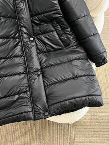 SHEIN Teen Girl Zip-Up Furry Hooded Casual Winter Jacket Fall - Multicolor - View 5