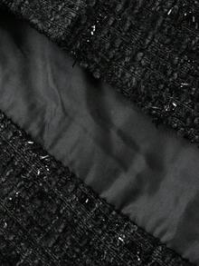 DAZY Women's Shiny Pleated Mini Skirt, Elegant Fall,Winter - Black - View 6