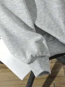 Attitoon Casual Minimalist Printed Hooded Long Sleeve Loose Fit Women Hoodie Sweatshirt, Suitable For Fall/Winter, With Embroidered Small Logo Knight Hoodie Horse Rider Hoodie Graphic Hoodie Grey Hoodie Embroidered Hoodie