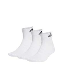 Adidas 3 pary wygodnych, oddychających, sportowych skarpetek unisex - Biały - Zobacz 1