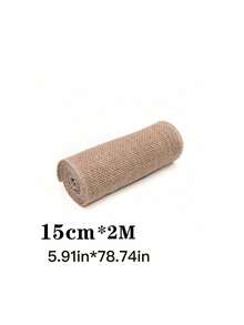 Dây thừng đay 2m/cuộn, ruy băng vải lanh, quà tặng thủ công, đóng gói ren, trang trí tiệc cưới, đồ thủ công tự làm, phụ kiện trang phục - Màu Khaki - Xem 13