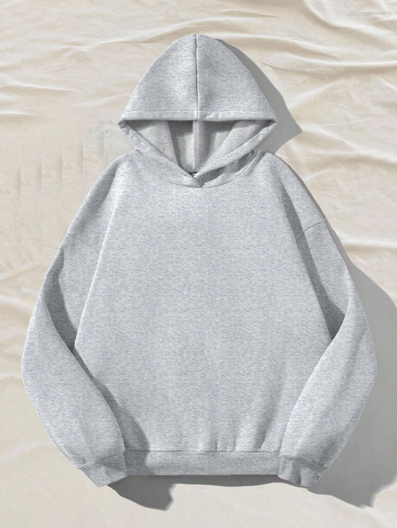 Floral grey hooded sweatshirt
