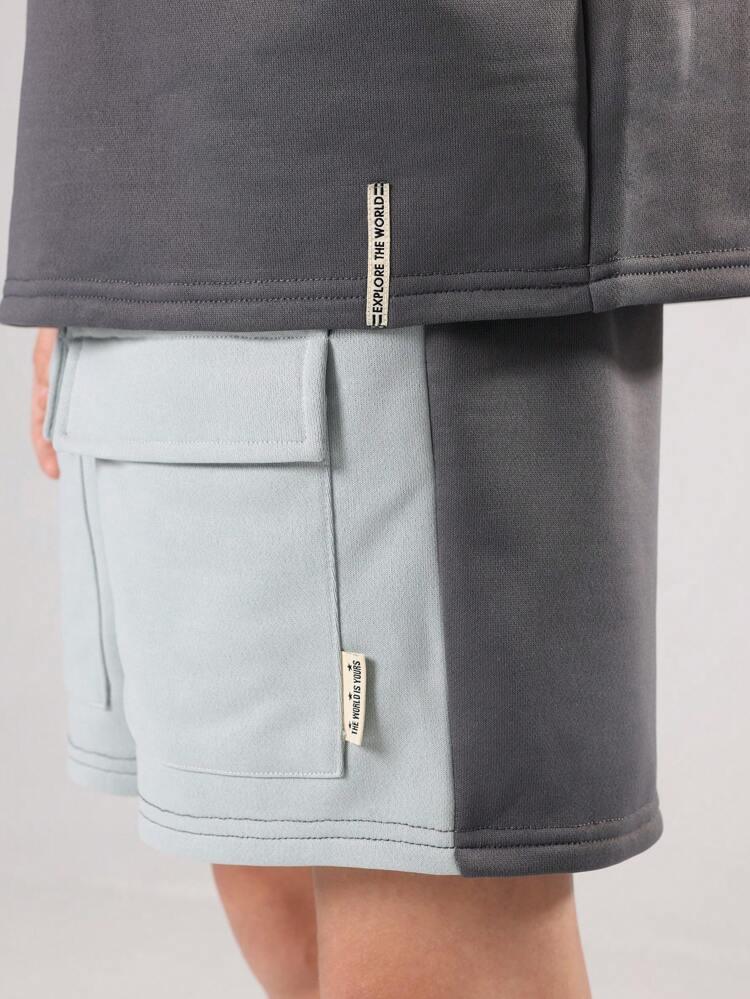 Boxy Graphic T-Shirt And Shorts Co-Ord Set