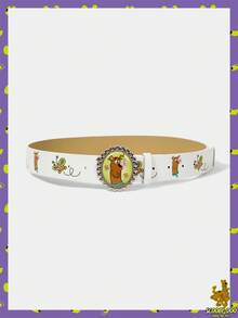 SCOOBY-DOO X SHEIN 1 件女士卡通图案时尚百搭休闲腰带 - 彩色 - 查看 2