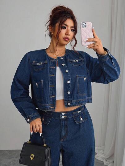 Elenzga 复古休闲牛仔夹克，全新秋季系列