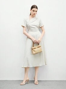 CUCCOO BIZCHIC 休闲时尚尖头细高跟女式高跟凉鞋 - 杏色 - 查看 7