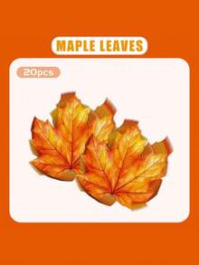 SHEIN Khăn giấy lá phong mùa thu Khăn giấy đồ uống Lễ Tạ ơn Khăn ăn lá mùa thu Khăn ăn tối dùng một lần cho nhà bếp Thu hoạch Sinh nhật Tiệc cưới Vật dụng - khăn giấy phong - Xem 3