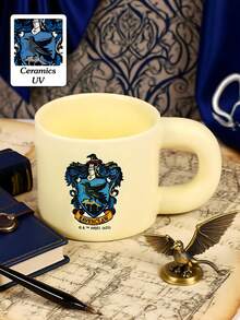 HARRY POTTER X SHEIN 1 Buah Cangkir Keramik Bermotif Logo, Desain Buatan Tangan Berkualitas Tinggi, Cangkir Kopi/Teh Bergaya, Hadiah untuk Teman, Perlengkapan Sekolah, Hadiah Natal, Hadiah Ulang Tahun - MultiWarna - View 1