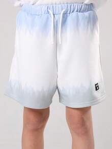 SUMWON 男童扎染卫衣短裤套装，休闲套头衫，圆领长袖，秋冬款 - 彩色 - 查看 7