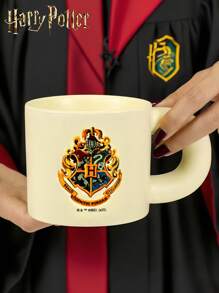 HARRY POTTER X SHEIN 1PC Graphic Pattern Ceramic Cup, Handmade Design, Styled Coffee/Tea Cup, Friend Gift, Back To School Supplies, Christmas Gift, Birthday Gift - Multicolor - View 2
