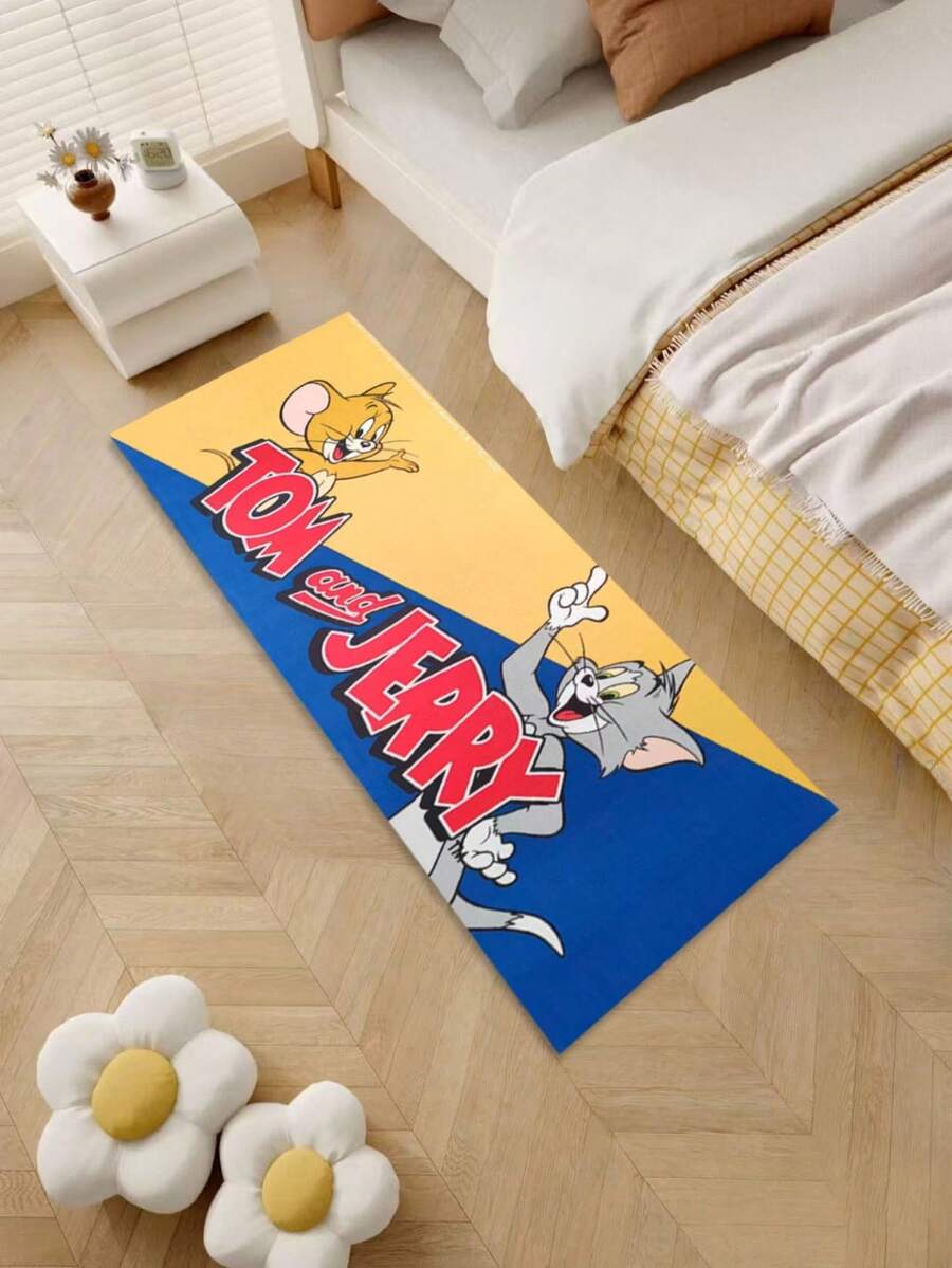TOM & JERRY X SHEIN Thảm nhà tắm Diatomite - Thảm nhà tắm chống trượt thấm hút, thảm cửa hoạt hình - Nhiều màu - Xem 1