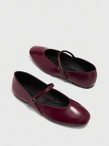 CUCCOO BIZCHIC 女士简约扣环设计休闲平底鞋