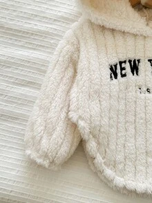 LMoss Kids 2件套女婴针织连帽衫和紧身裤套装