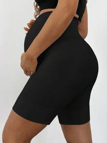 SHEIN 秋季服装，秋季服装，孕妇装 秋季服装 孕妇装 优质孕妇塑身衣，高腰中大腿孕妇内衣 防止擦伤 柔软腹部支撑 孕妇骑行短裤 孕妇短裤 孕妇骑行短裤 高腰孕妇短裤 孕妇压缩短裤 - 黑色 - 查看 4