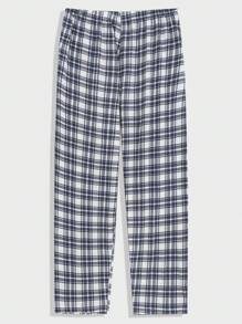 EURMUSE 男士格紋口袋T恤，短褲和長褲3入組家居睡衣套裝