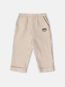 SUMWON Pantalon d'été à enfiler en seersucker pour tout-petits, tenue de plage pour vacances. Taille élastique, confort quotidien, léger et respirant. Pantalon mode classique pour les vacances, à porter toute la journée