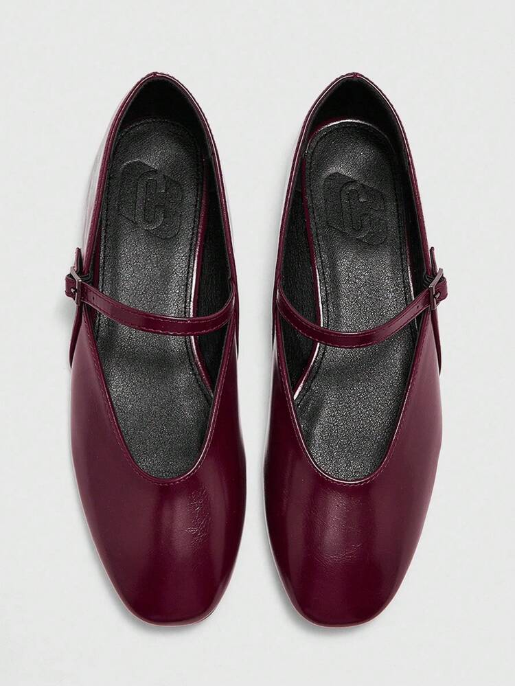 CUCCOO BIZCHIC Women's Simple Buckle Design Casual Flat Shoes For Christmas Spring Shoes