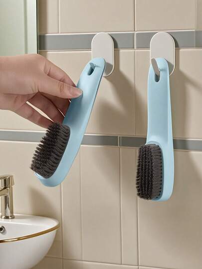 1pc Shoe Cleaning Brush, Shoe Cleaning Brush, Plastic Clothes Scrubbing Brush, Household Cleaning Tool