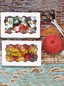 SHEIN 20PCS/10PCS/1PC Window Cake Box Biscuit Box With Window Bread Box Cake Box Pretzel Box Suitable For Wedding Baby Shower Party Christmas - Multicolor - View 4