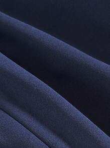 PrepCrw 女婴学院风领口拼色长袖连衣裙 - 藍白色 - 查看 5