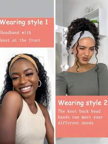 SHEIN 1/6 Băng đô cài tóc boho kiểu dáng rộng cho nữ, phụ kiện tóc thời trang, co giãn, thoải mái, dùng để trang trí nhà cửa, phong cách mùa thu - nhiều màu - Xem 2