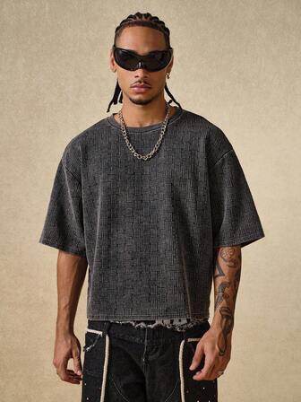 Street Life Maglietta a maniche corte da uomo con motivo a fiocco di neve vintage, adatta per uso quotidiano