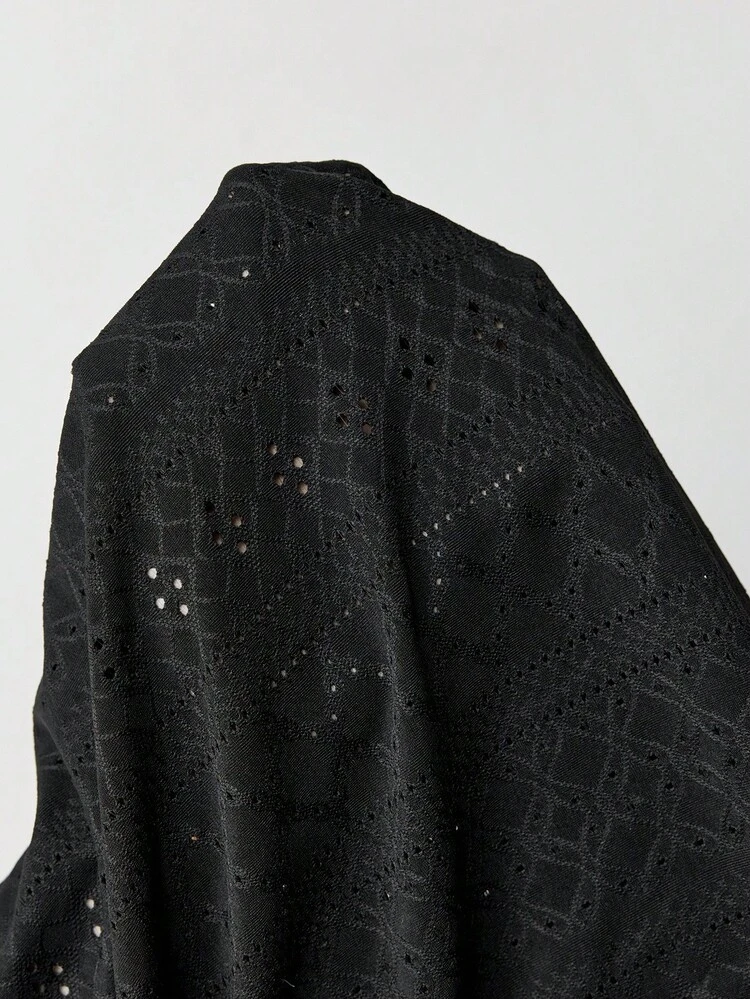 SHEIN Maija Damska plisowana, dopasowana, elegancka sukienka midi z rozcięciem z boku