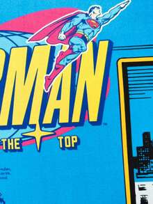 SUPERMAN X SHEIN Thảm tắm Diatomite họa tiết hoạt hình - Thảm trải sàn thấm hút chủ đề siêu anh hùng cho phòng tắm, miếng lót chân chống trượt, khô nhanh - Nhiều màu - Xem 5
