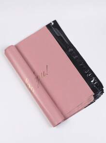 30个新材料粉色感谢普通袋，现代运输多用途防水袋，办公室，学校服装包装电子商务物流快递包装袋自粘袋防水袋粉色，毕业季教师礼物，趣味礼物婚礼季包装礼品袋生日派对团队包装。适用于办公室装饰办公用品 - 粉色 - 查看 14